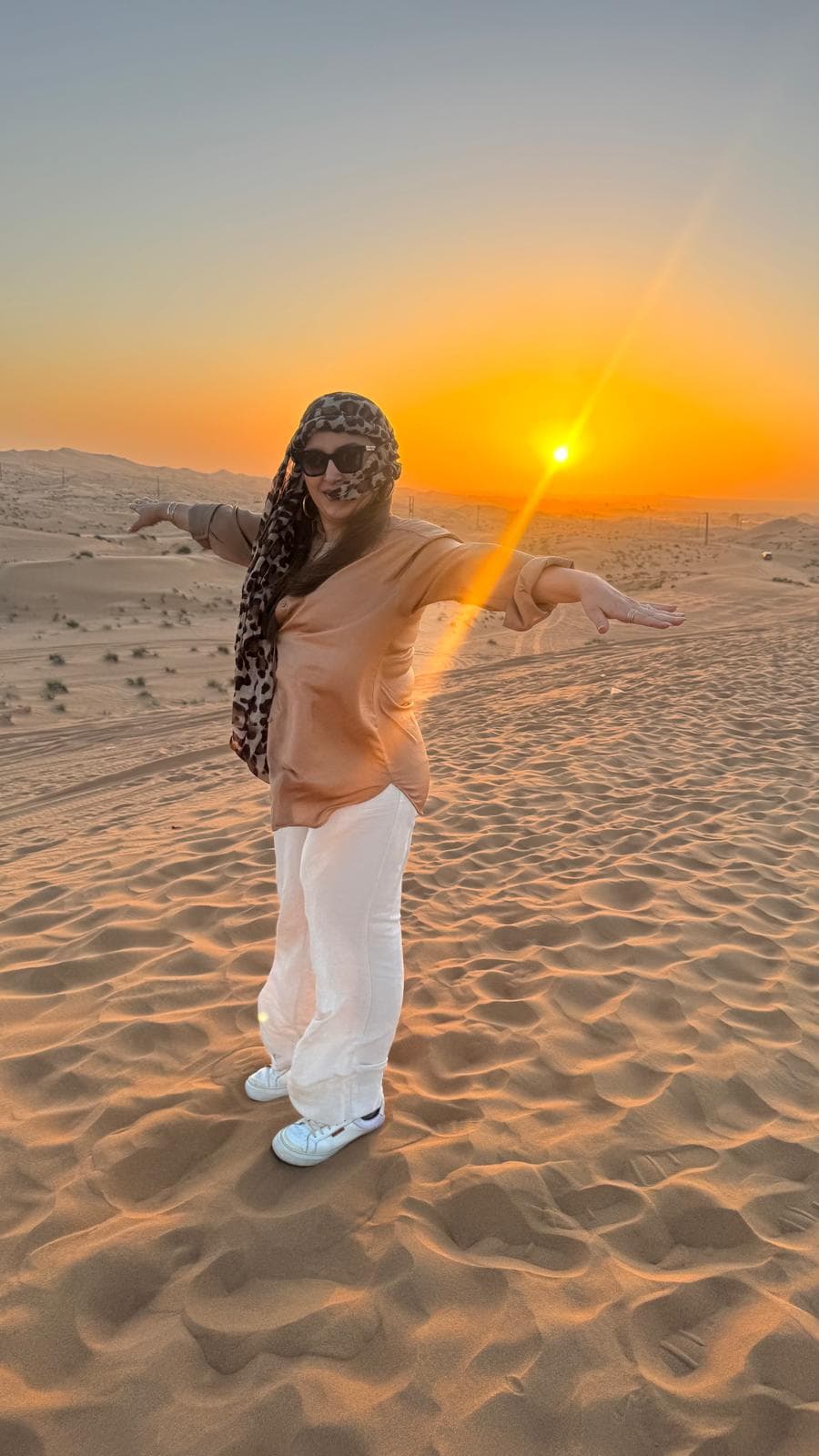 Laura Álvarez en Desierto Dubai