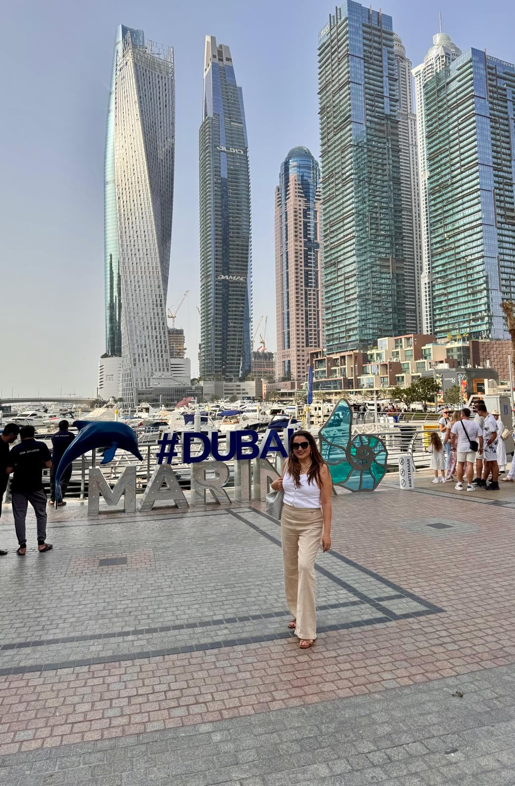 Laura Álvarez en Dubai Marina